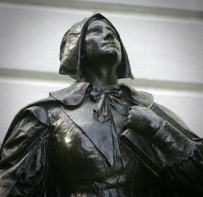 This Book is Banned_TheScarlet Letter-Anne Hutchinson statue