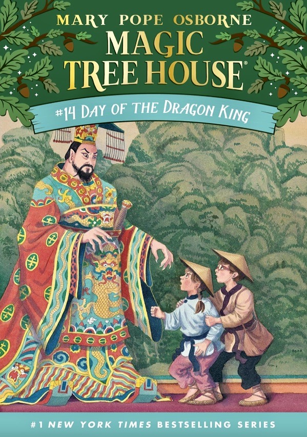 cover of a Magic Tree House book about book burning