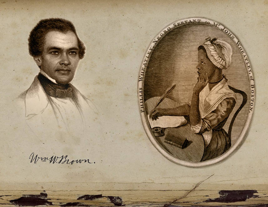 images of Phillis Wheatley and William Wells Brown
