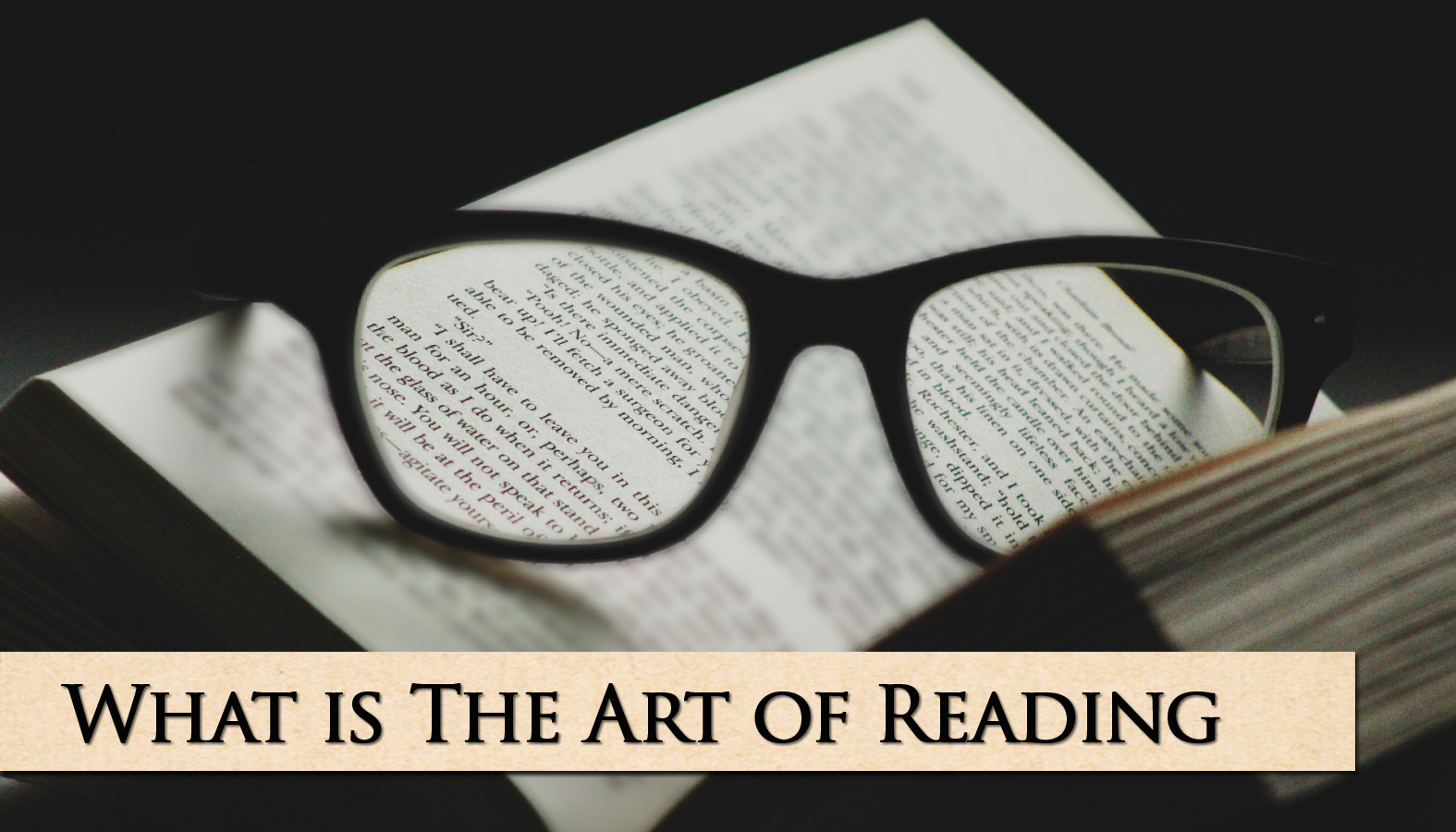 a book and reading glasses